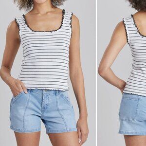 NWT Unionbay Striped Tank - Magnolia black & white stripe
